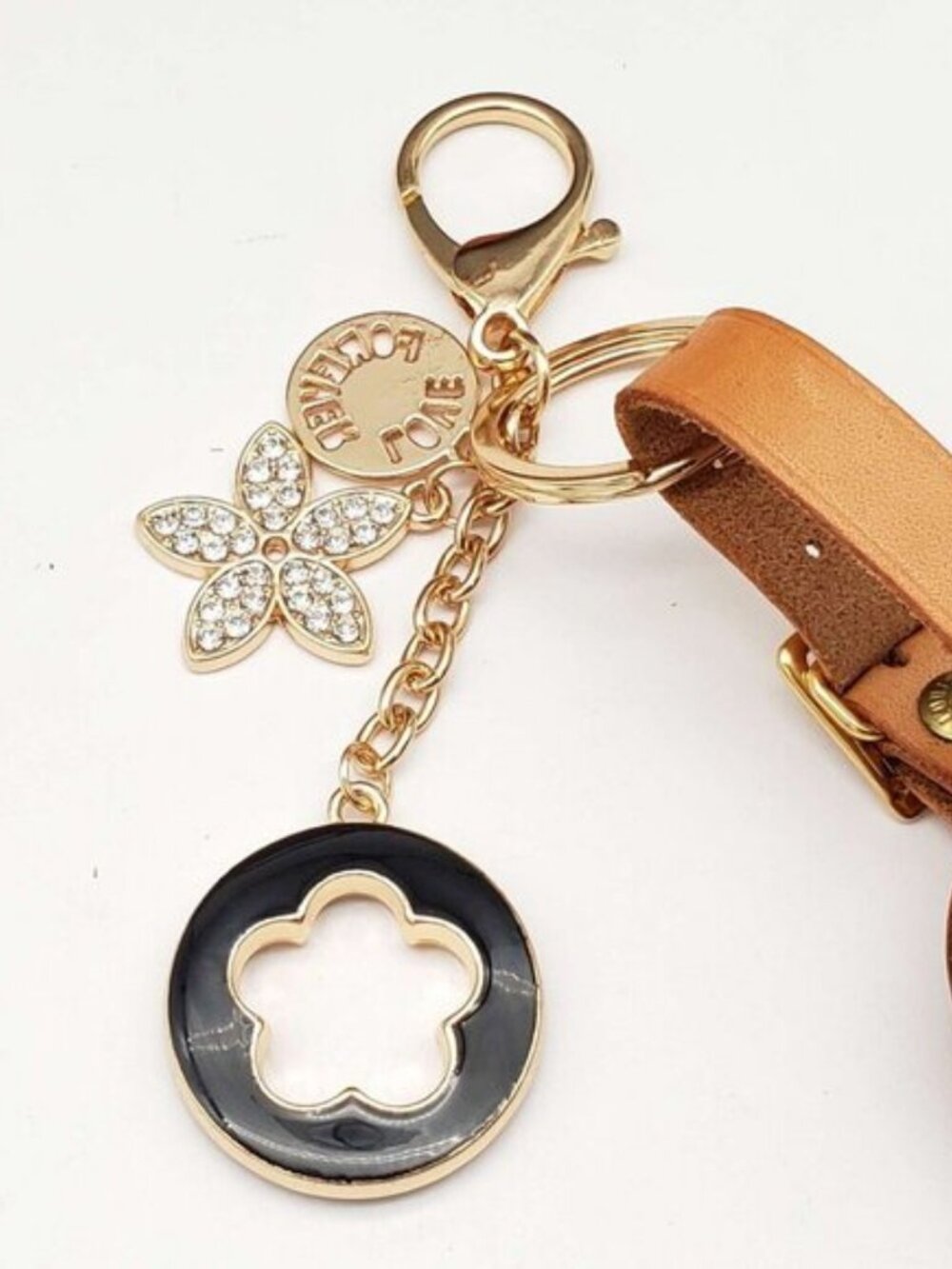 Authentic Louis Vuitton Luggage tag with Unbranded Keychain, Keycharm - Picture 6 of 8
